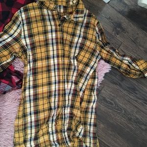 Long plaid shirt